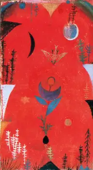 

High quality Oil painting Canvas Reproductions Flower myth (1918) by Paul Klee Painting hand painted