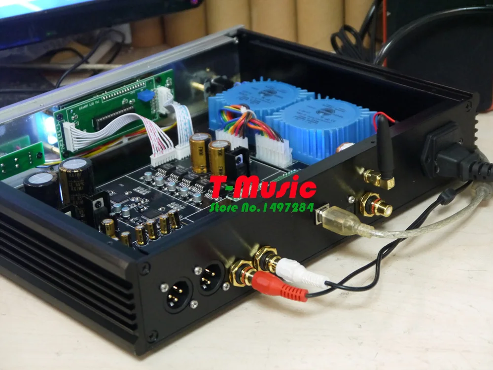 Новая версия Hifi Dual AK4497 XMOS XU208+ Bluetooth 5,0 DAC декодер W/2x трансформатор talema поддержка DSD256/PCM384K