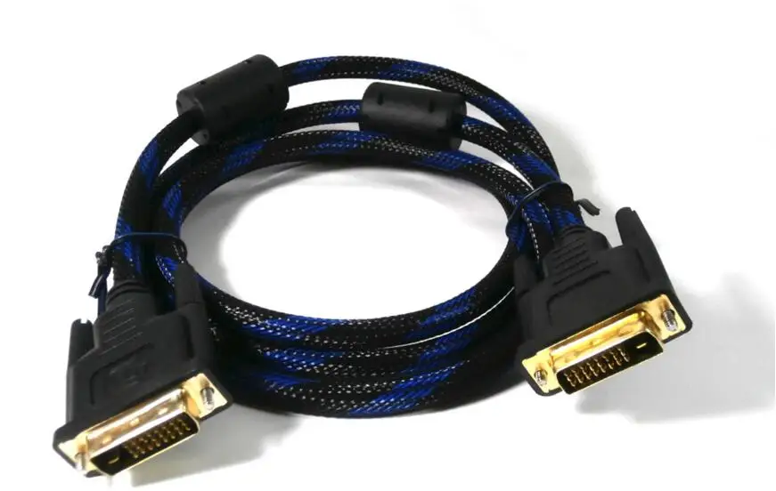 

1.5M Computer GPU DVI-D DVI 24+1 Male to Male M/M Extension Digital Video Cable Cord for Monitor Projector 1080P