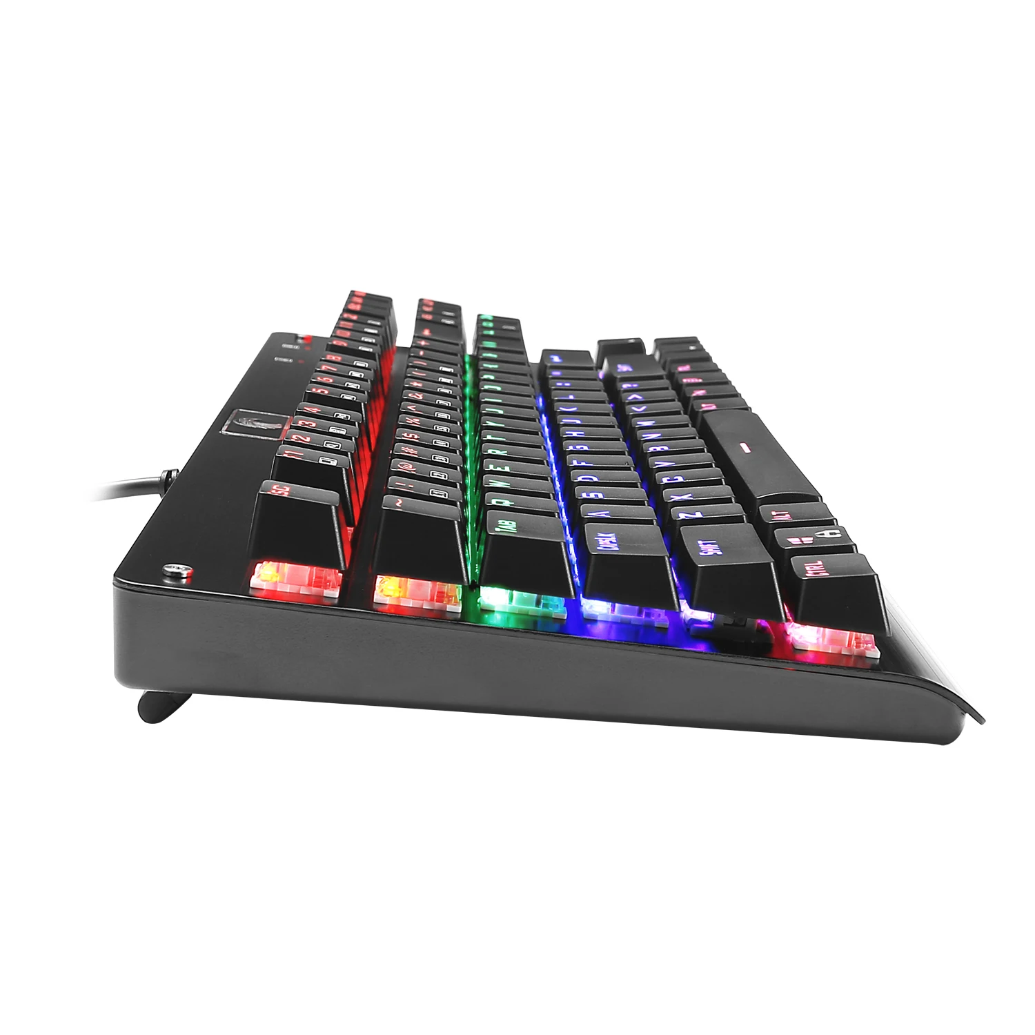 Z77 Eagle игровая клавиатура без ключа Механическая Outemu переключатель светодиодный подсветка 87 ключ алюминиевая клавиатура для геймера Typist