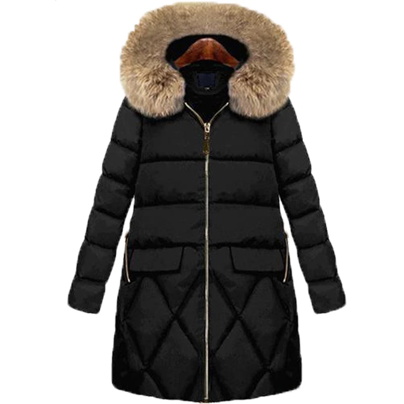 2019 Padded Coat Female Winter Black Jacket Women Plus Size 5xl Fur