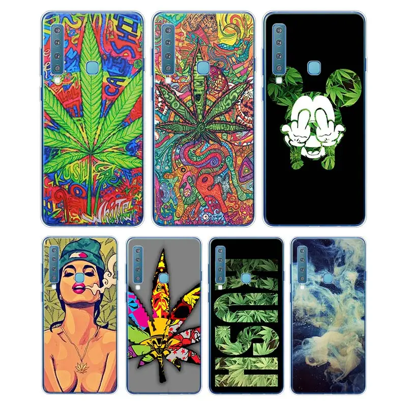 

Silicone Phone Case Abstractionism Art high weed For Samsung Galaxy A50 A30 A10 A8 A7 A6 A5 A3 Plus 2018 2017 2016