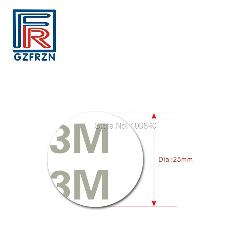 10 шт. рчид жетон ПВХ монета карта-метка с Фудань S50 чип+ 3M клейкой ленты клей для системы контроля доступа