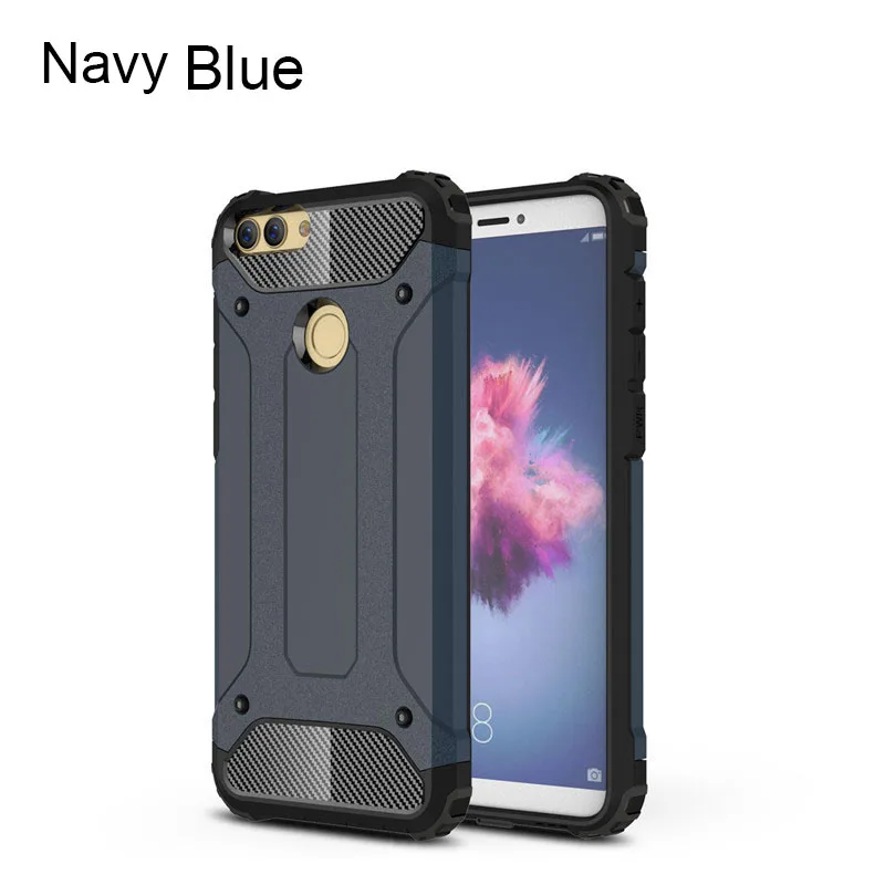 YIESOM For Huawei P Smart Case Heavy Duty Dual Layer Armor Cases For Huawei P Smart Case For Huawei Enjoy 7S Cover Coque Capa (11)