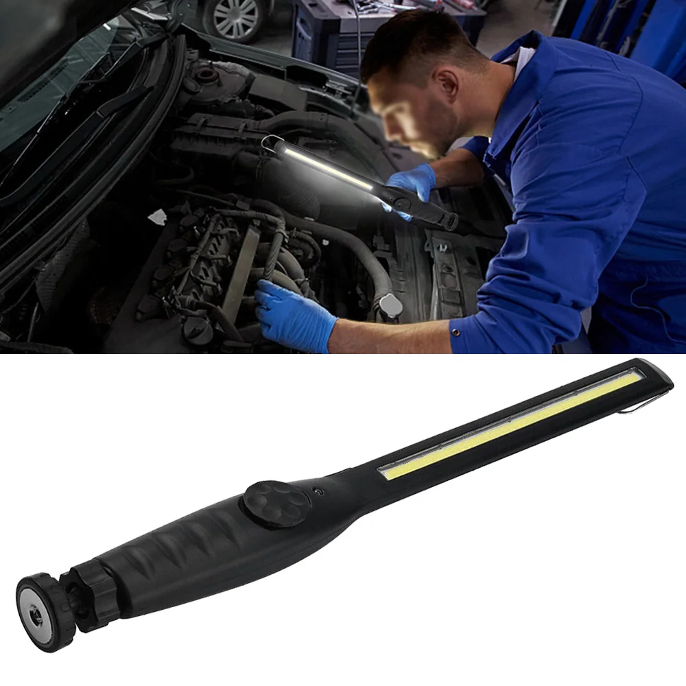 Battery Light Magnetic Cable Handheld Outdoor Long Rechargeable COB Slim Repair