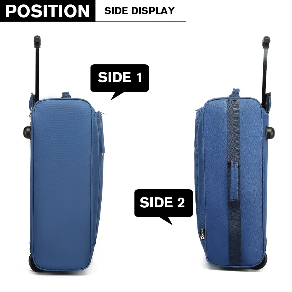 Trolley Case Travel Bag Oxford 2 Wheels 