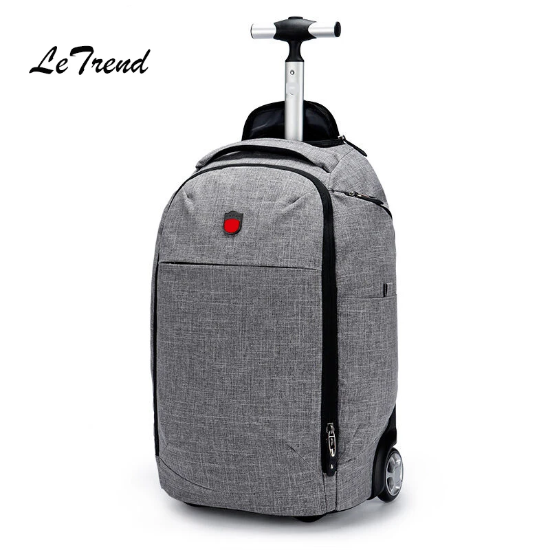 LeTrend Oxford Multifunction Travel Bag Men Business Rolling Luggage Suitcases Wheel Shoulder Bags laptop bag Men's Backpack LeTrend Oxford Multifunction Travel Bag Men Business Rolling Luggage Suitcases Wheel Shoulder Bags laptop bag Men's Backpack