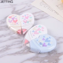 2 шт./пара милые сердце любовь коррекции клейкие ленты материал Эсколар kawaii Канцелярские Школьные принадлежности papelaria м 10 м доступны