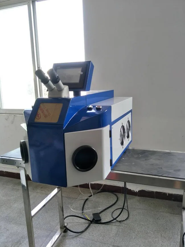 Factory Sale 200W Vertical and table top Jewelry laser welding machine for gold silver dental goldsmith