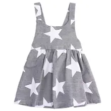 Baby Girls Toddler Kids Star Summer Sleeveless dress Beach dress Sundress Party Dresses Wholesale