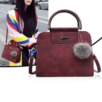 

2020 New Arrival Women Shoulder Bag Crossbody Bag Fashion Handbag Fluffy Ball