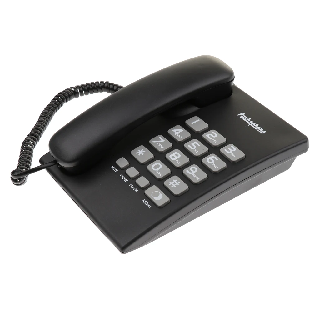 Corded Telephone Dual Port Landline Phone Hanging Wired Wall Home Telephone Corded Business Phone