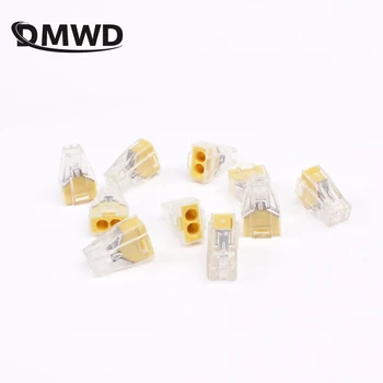 

10pcs PCT-102 wiring connector For Junction box 2 pin conductor terminal block wire connector 773-102 Free shipping