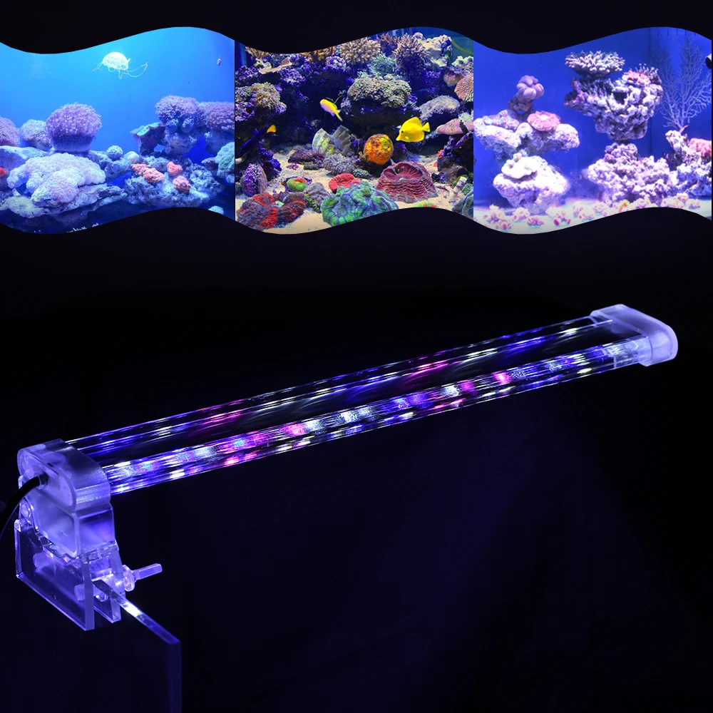 Buy 28cm AC220V 240V Aquarium LED Clamp Clip on Lamp