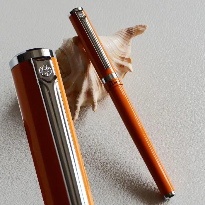 

PICASSO 609 EXECUTIVE ORANGE AND SILVER ROLLER BALL PEN DREAM SERIES