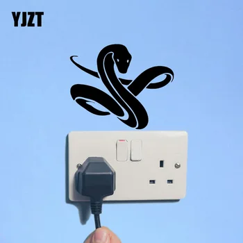 

YJZT Serpent Snake Reptile Animals Wall Switch Sticker Decal Funny Cartoon 17SS0049