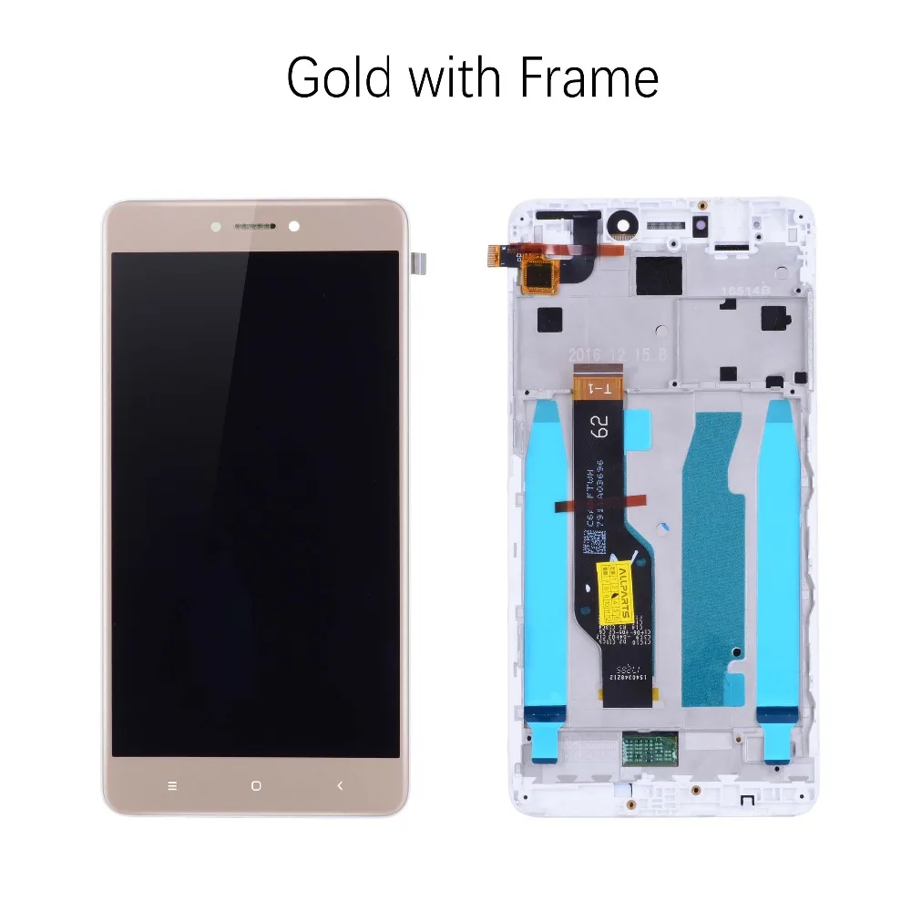 Snapdragon 625 Дисплей для XIAOMI Redmi Note 4X LCD в сборе с тачскрином на рамке 5.5'' черный белый золото
