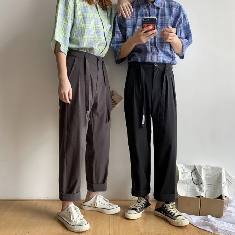 

2019 Summer New Thin Section Net Red Japanese Explosion Models Cold Men And Literature Fashion Large Size Casual Trousers