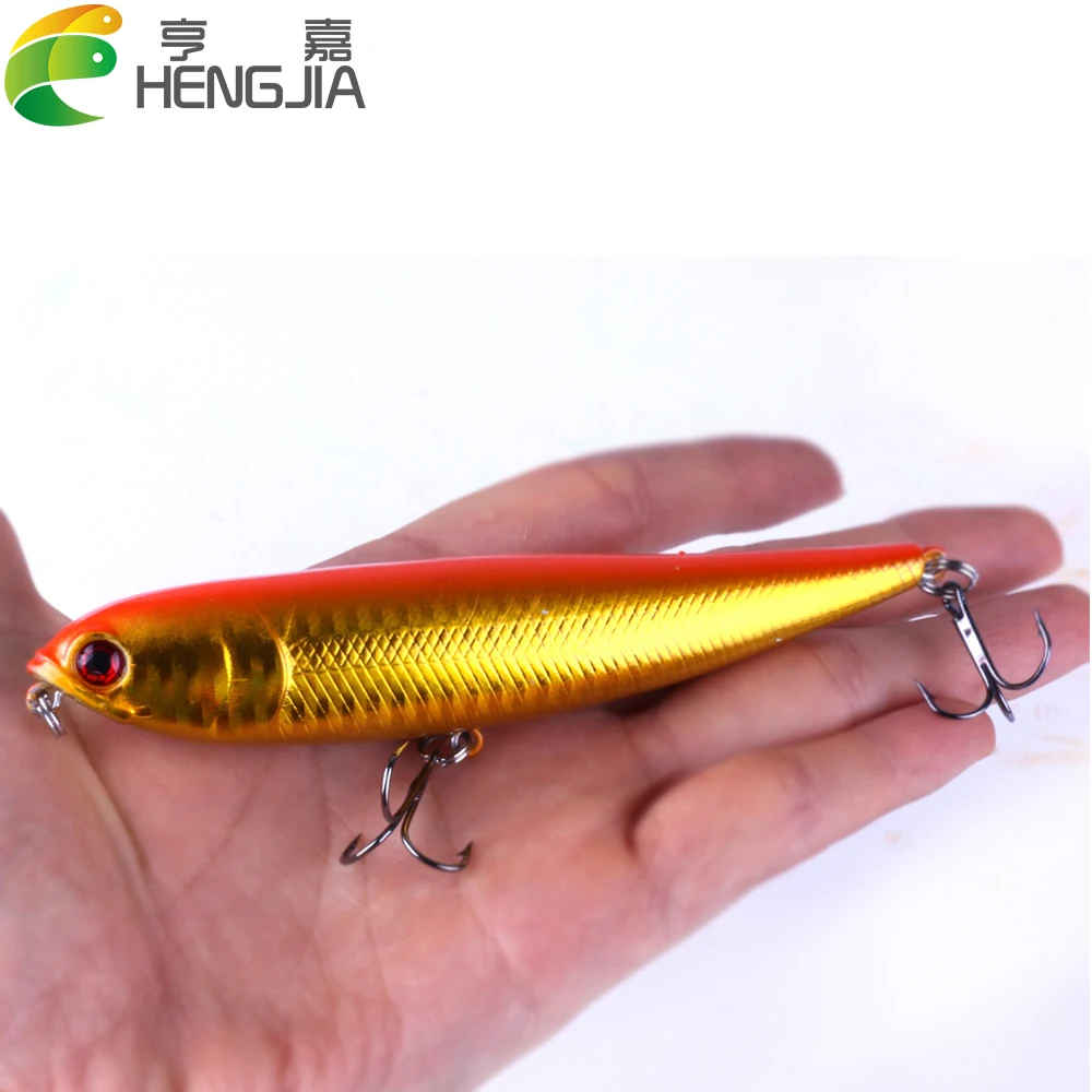 

Hengjia 1PC Boxed Pencil Fishing Lure 11.5cm/21g Crankbait 10 colors Hard Plastic Bait Bass Fishing Tackle