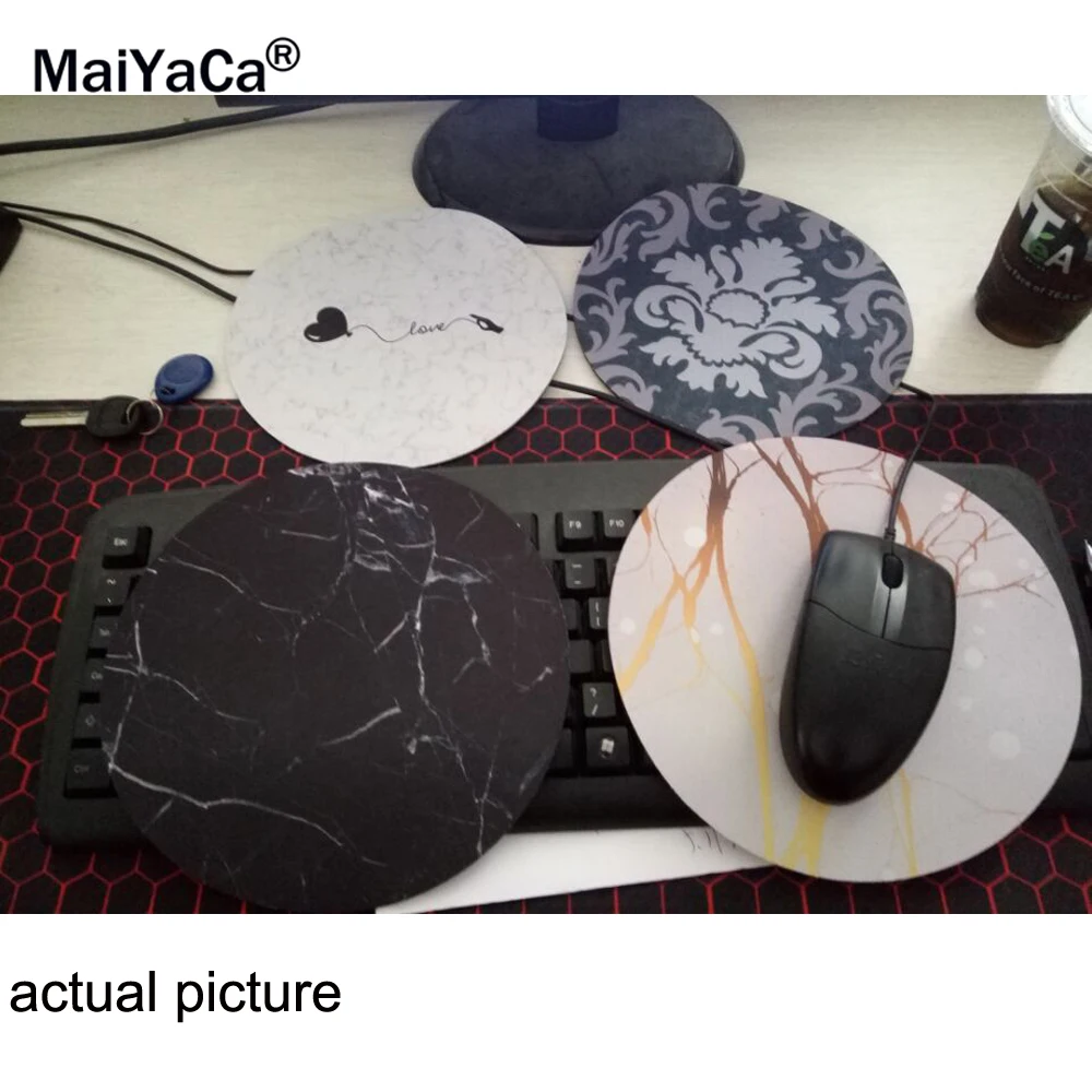 

MaiYaCa New Small Size Computer desktop Game Marble lines Mouse Pad Non-Skid Rubber Pad20x20cm and 22x22cm Mouse Pads