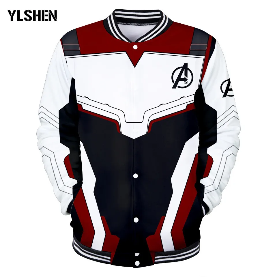Avengers Endgame Hoodie Jacket Avengers 4 Cosplay Costumes Sweatshirt Final Battle Quantum Clothes 3D Baseball Uniform Kids 2019