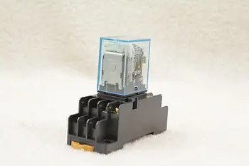 

1 set base + coil power relay 11pin 3NO 3NC MY3NJ MY3N-J led lamp 5A AC110V QC