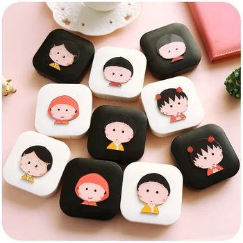 

LIUSVENTINA Portable DIY Acrylic Lovely Radish Contact Lens Case with Mirror for Color Lenses Gift for Friends and Children