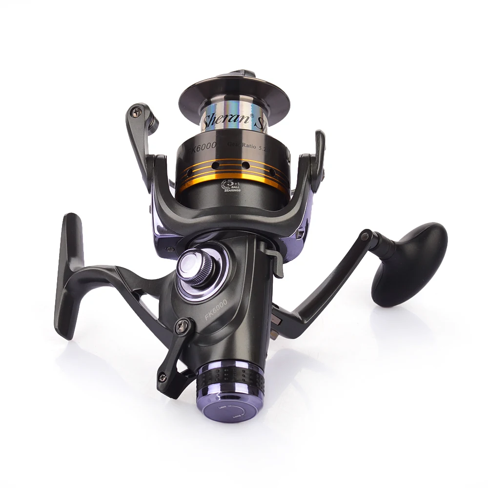 

New Hot 5+1 BB 5.2:1 FK3000-FK6000 Left/Right Handle Spinning Fishing Reel Feeder Carp Gear Sea Spool Peche Pesca Wheel Tackle