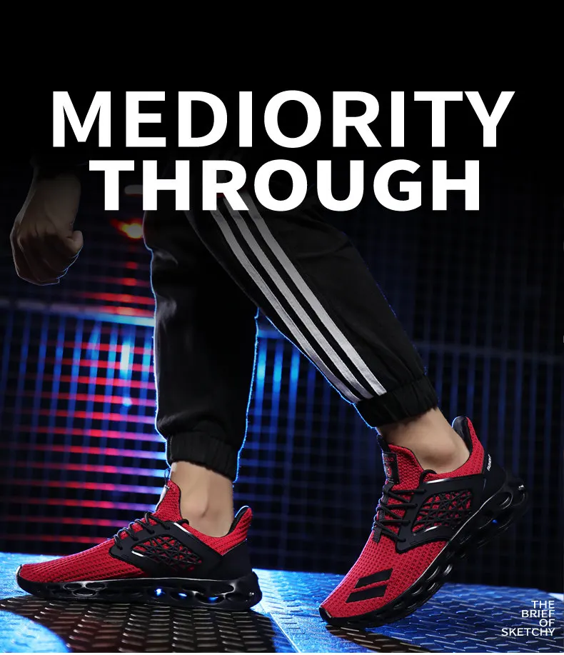 Повседневная мужская обувь для тренировок; большие размеры 45, 46; летние модные дышащие кроссовки из сетчатого материала красного цвета с высоким берцем; мужские кроссовки; Zapatillas hombre