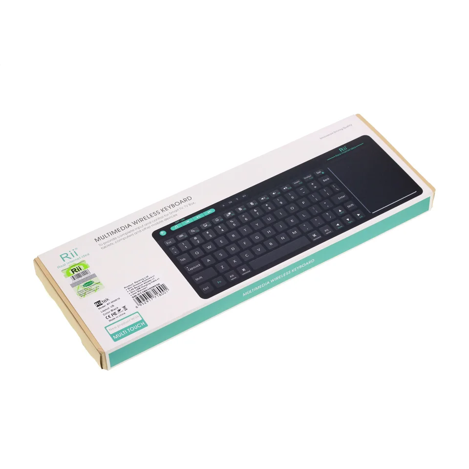 Беспроводная мини клавиатура Rii K18 с USB 2 4 ГГц многофункциональной сенсорной