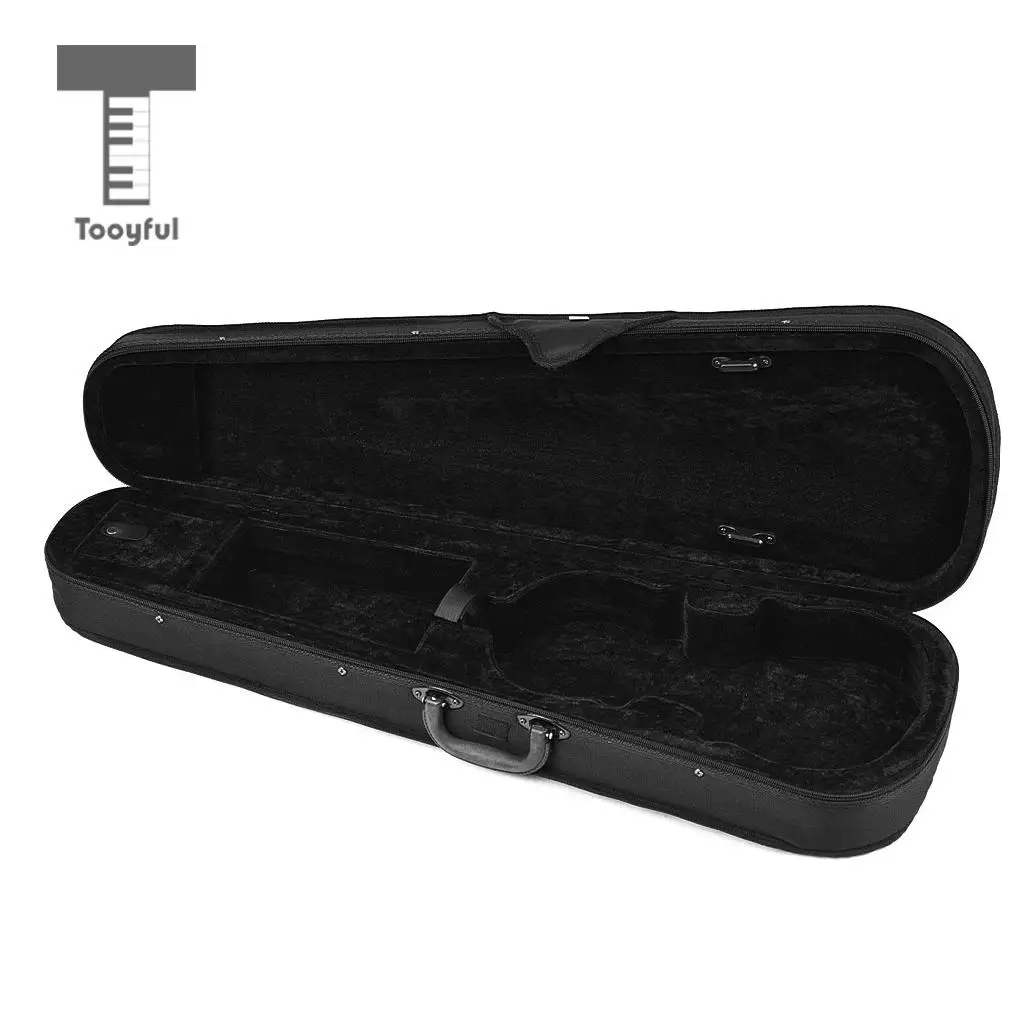 Tooyful Practical 1/8 Violin Storage Bag Case Hand Carry Shoulder Box Container Foam Inner for Kids Beginners