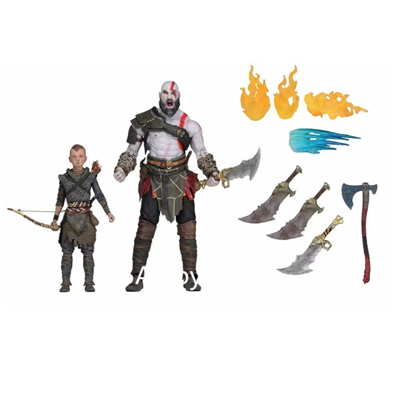 Игрушки NECA God Of War 4 Kratos& Atreus Ultimate, 2 шт. в упаковке, Коллекционная модель, игрушка, кукла