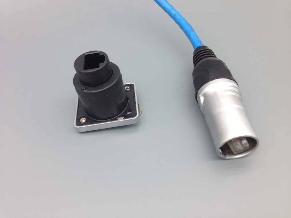 RJ45 водонепроницаемые разъемы и розетки металлический круглый водонепроницаемый