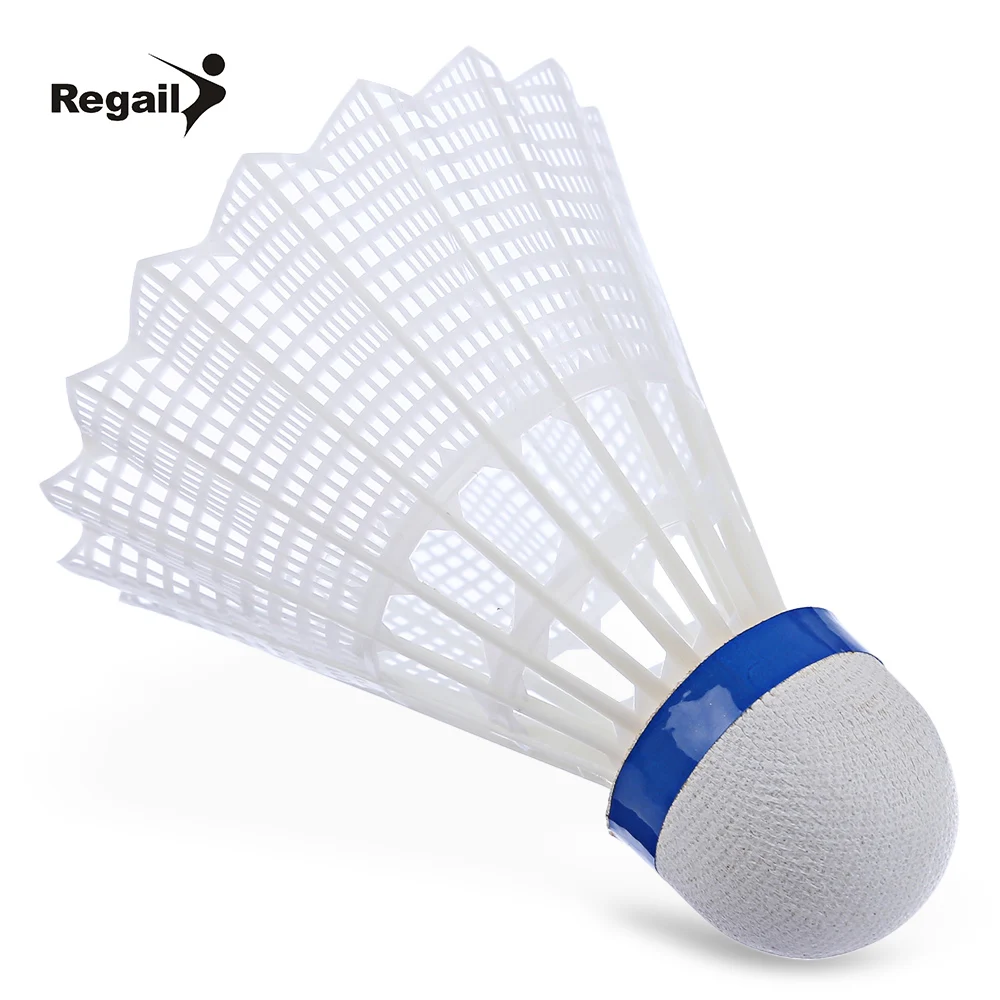 Regail 6 قطعة/المجموعة الريشة جيم التمرينات النايلون الريشة كرة الريشة دائمة outdoor الرياضة الملحقات