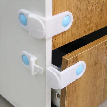 

1pc Cabinet Locks & Straps Safety Quality Safe Lock Baby Care Cabinet Drawer Cupboard Refrigerator Toilet Door Closet Plastic