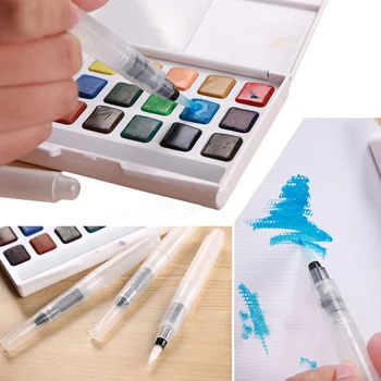 

Refillable Pilot Water Brush Ink Pen for Water Color Calligraphy Drawing Painting Illustration Multi Function Stationery 3PCS