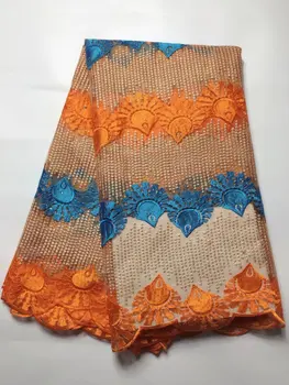 

Latest Nigerian French Tulle Lace Fabric Material High Quality African Lace Fabric With Stone African Net Lace Wedding j5t4