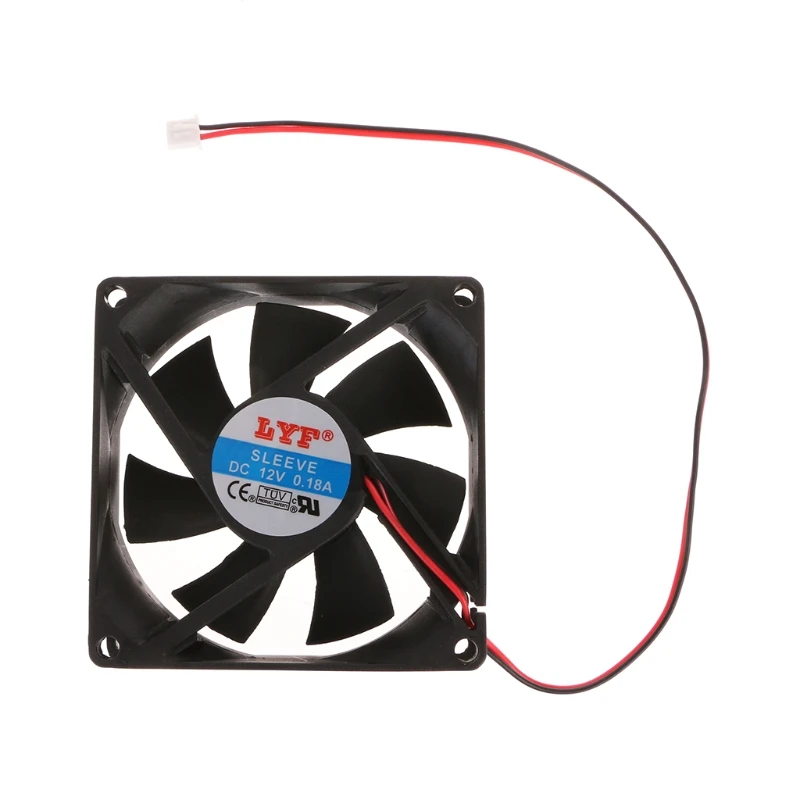 12 V 2 دبوس 80x80x25 مللي متر PC الكمبيوتر وحدة المعالجة المركزية نظام غرفة التبريد فرش التبريد مروحة 8025
