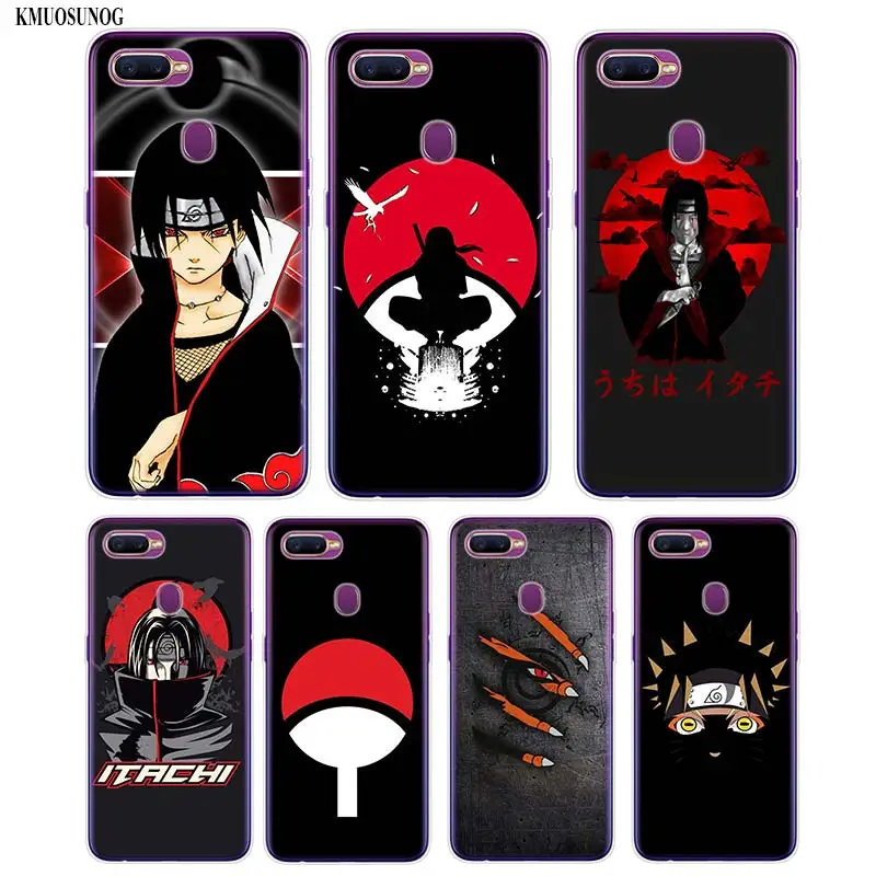 

Transparent Soft Silicone Phone Case Black Naruto Anime Printing for OPPO F5 F7 A5 Realme 2 A7 R9S R15 R17 Cover