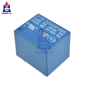 

5PCS/Lot SRD-05VDC-SL-C 5V DC 10A 250VAC 5 Pins Relay Module PCB Type T73-5V SRD-5VDC-SL-C 10A 125VAC Relay Shield