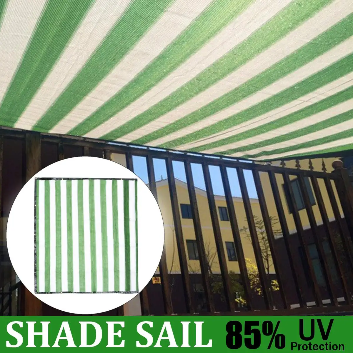 

2 Size Shade Sail Net Cloth Outdoor Swimming Pool Waterproof Sun Shade Sail Prevent UV Canopy Home Garden Awning Cover Cap