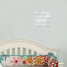 8Pcs 3D Mirror Square Acrylic Vinyl Removable Wall Sticker Home Decor Art DIY GD baby room wallpaper for kids room door sticker