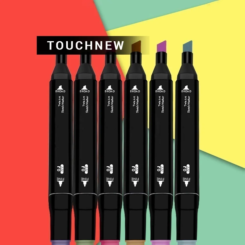 

Best LSH Three generations of pen set double head alcohol oily 60 and 80 color marker NEW