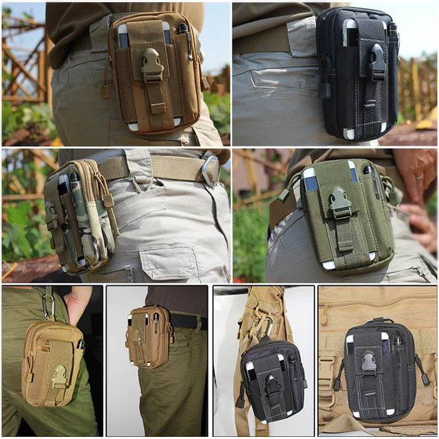Men's Bag edc Tactical Molle Waist Pack hip Bag Phone Sport Waist bag
