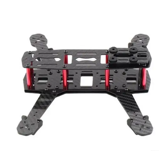 

wholesale Mini 250mm All carbon fiber glass Frame for QAV250 Mini Quadcopter Racing frame with free 4*Motors Protected Base