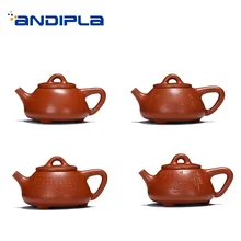 120 ML аутентичный китайский чайник для заварки чая Фиолетовый Глиняный заварочный чайник ручной работы здоровья Чжу грязи НЕОБРАБОТАННАЯ руда горшок миниатюрный офисные Chahai каменный Совок чайник друзья подарок