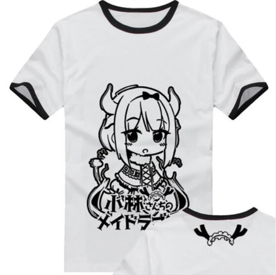 Футболка для косплея Kobayashi san Chi no Maid Dragon футболка Miss Kobayashi's Thor Kanna мужские