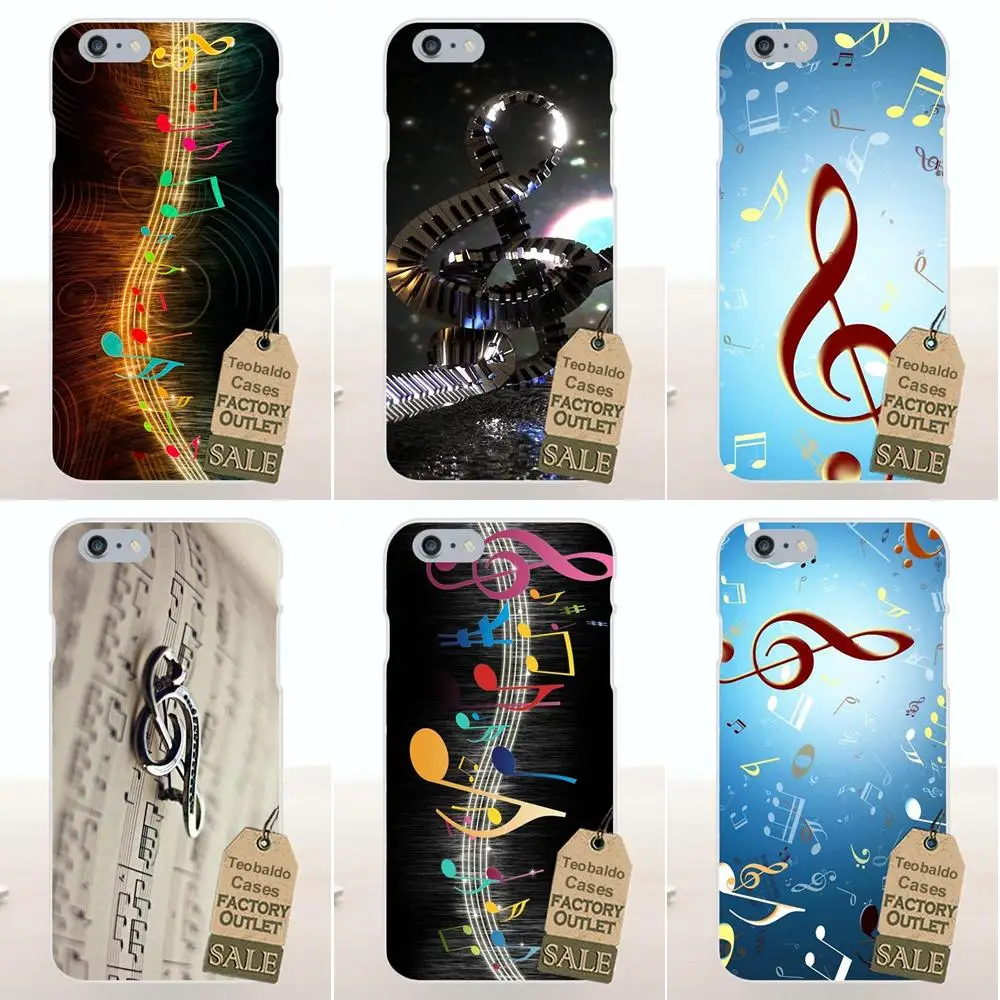 

Tpwxnx TPU Cellphone Transparent For Apple iPhone 4 4S 5 5C SE 6 6S 7 8 Plus X For LG G4 G5 G6 K4 K7 K8 K10 Treble Clef Music