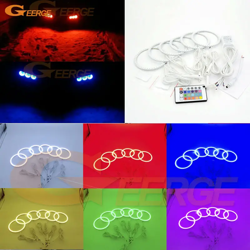 For Alfa Romeo Brera Spider 2005-2011 Excellent RGB Angel Eyes kit Multi-Color Ultra bright RGB LED Angel Eyes Halo Rings for ford maverick 2005 2006 2007 excellent led angel eyes kit multi color ultra bright rgb led angel eyes halo rings