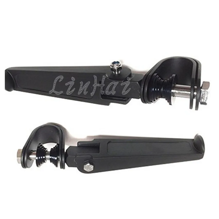 ZORBYZ 1 pair Black Folding Foot Pegs Foot Rest Kit For Harley Dyna